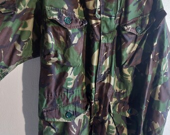 Vintage British Army Issue Smock Jacket Combat Windproof DP