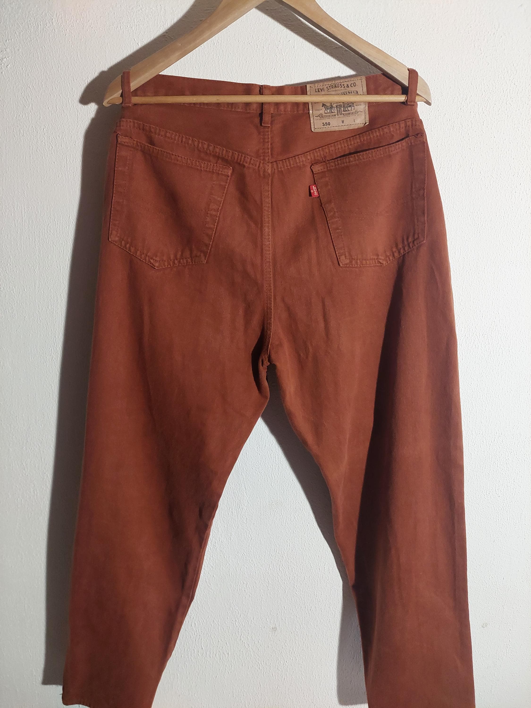 Levi's 550 Brown Made in U.S.A 36/30 '90 Vintage Levis Jeans Brown