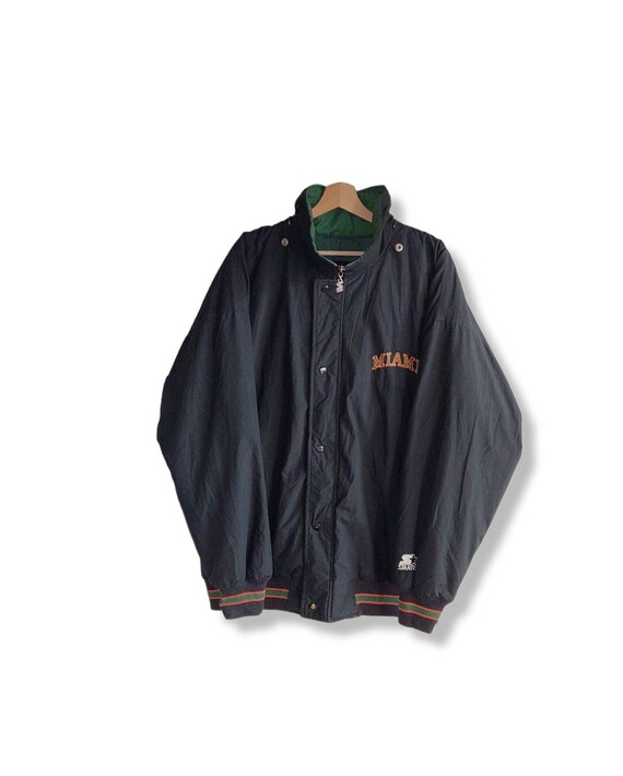 Miami hurricanes classic starter jacket hot sale