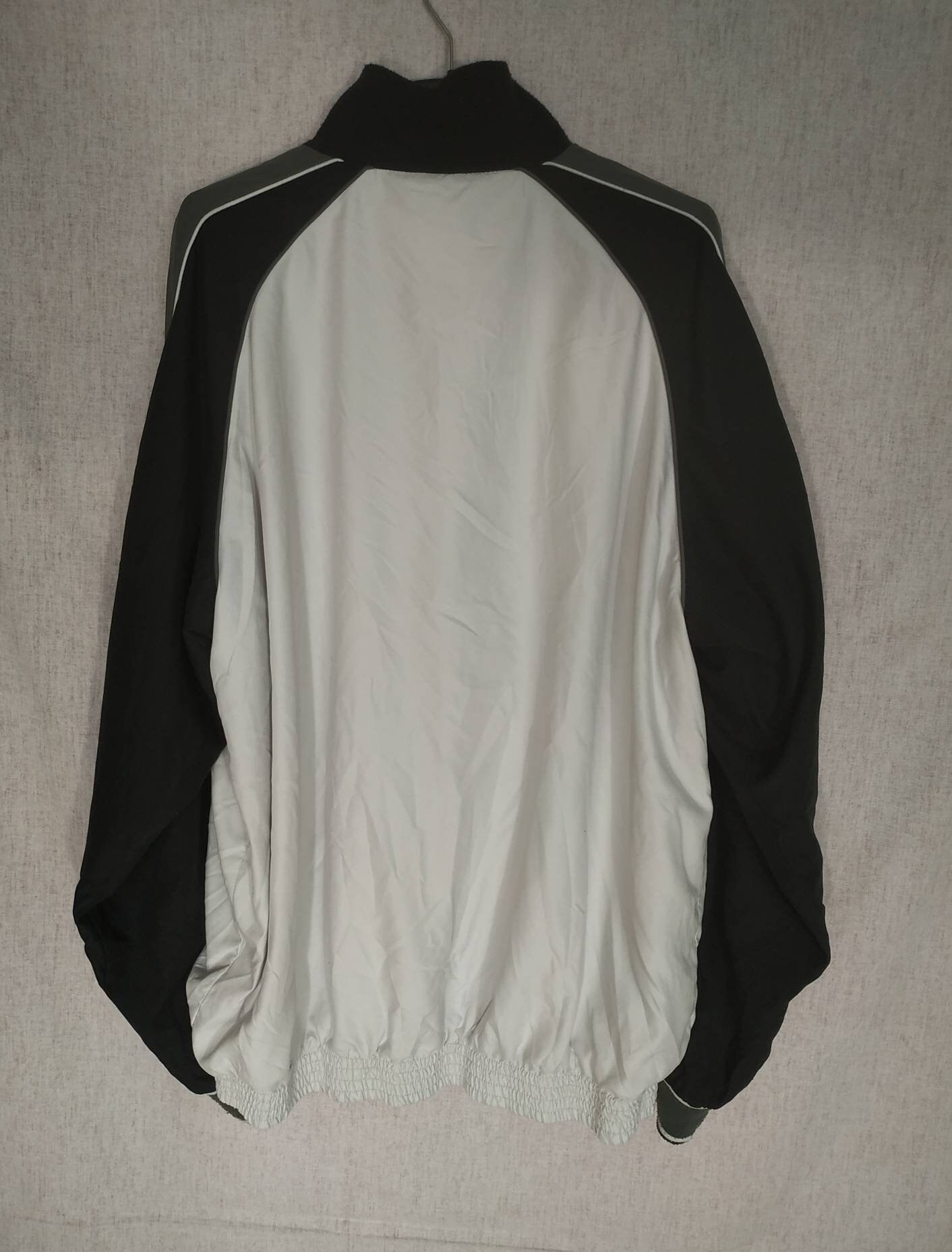 VTG Champion Blank Black Nylon Windbreaker Pullover Jacket