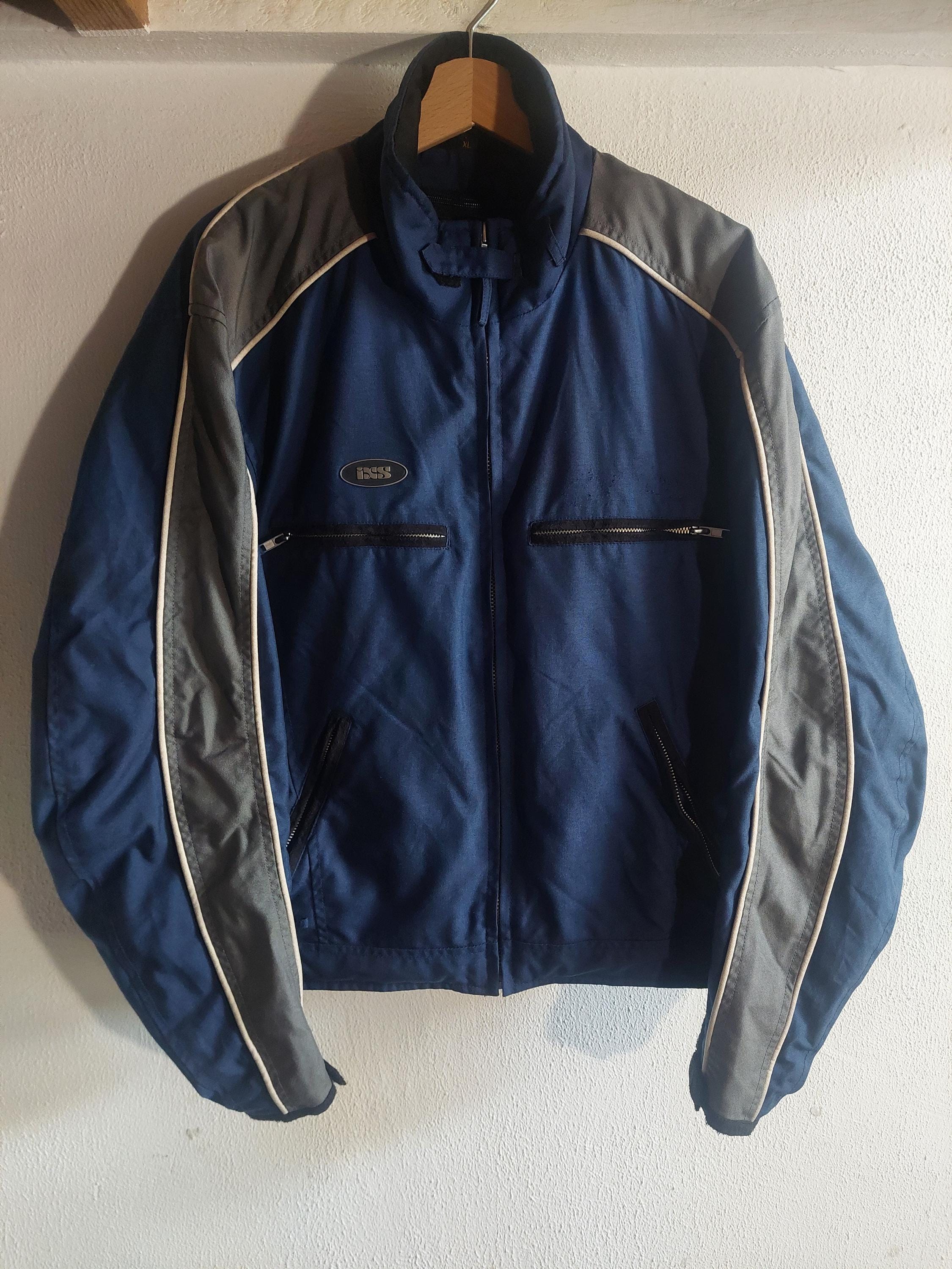 ヴィンテージヤマハネイビーブルーレーシングチームジャケット サイズ