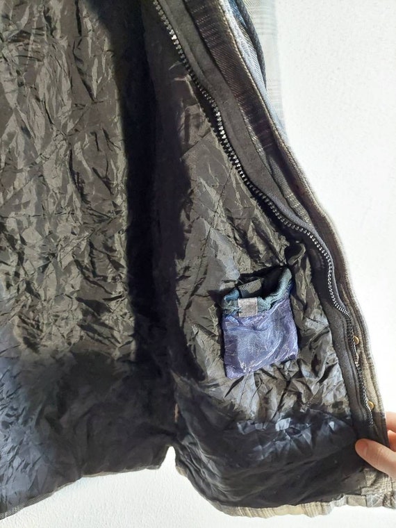 Vintage Dickies Plaid Flannel Hooded Jacket Size … - image 6