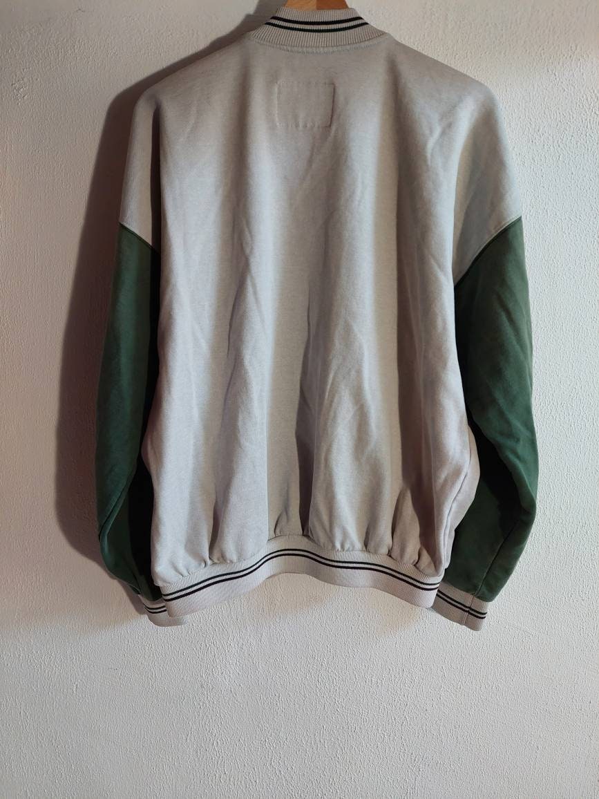 Vintage James Harvest Varsity Jacket Size XL 90s Button Down
