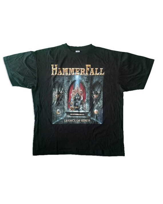 Vintage Mens Hammerfall T-shirt Legacy 