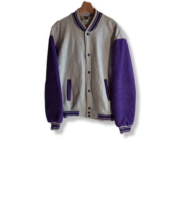 Vintage Purple Varsity Jacket