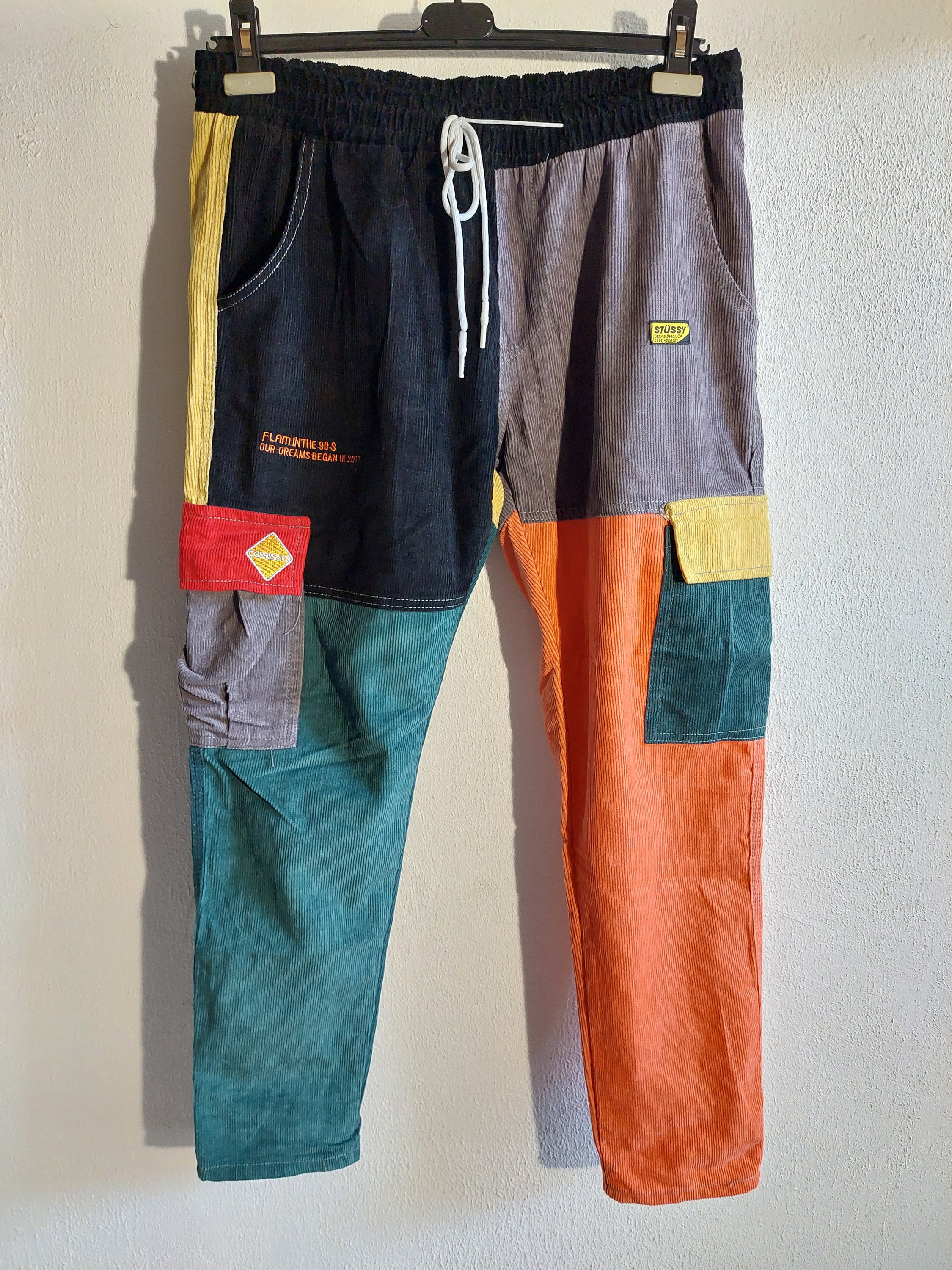 Stussy Multicolor Patchwork Beach Pants Stussy