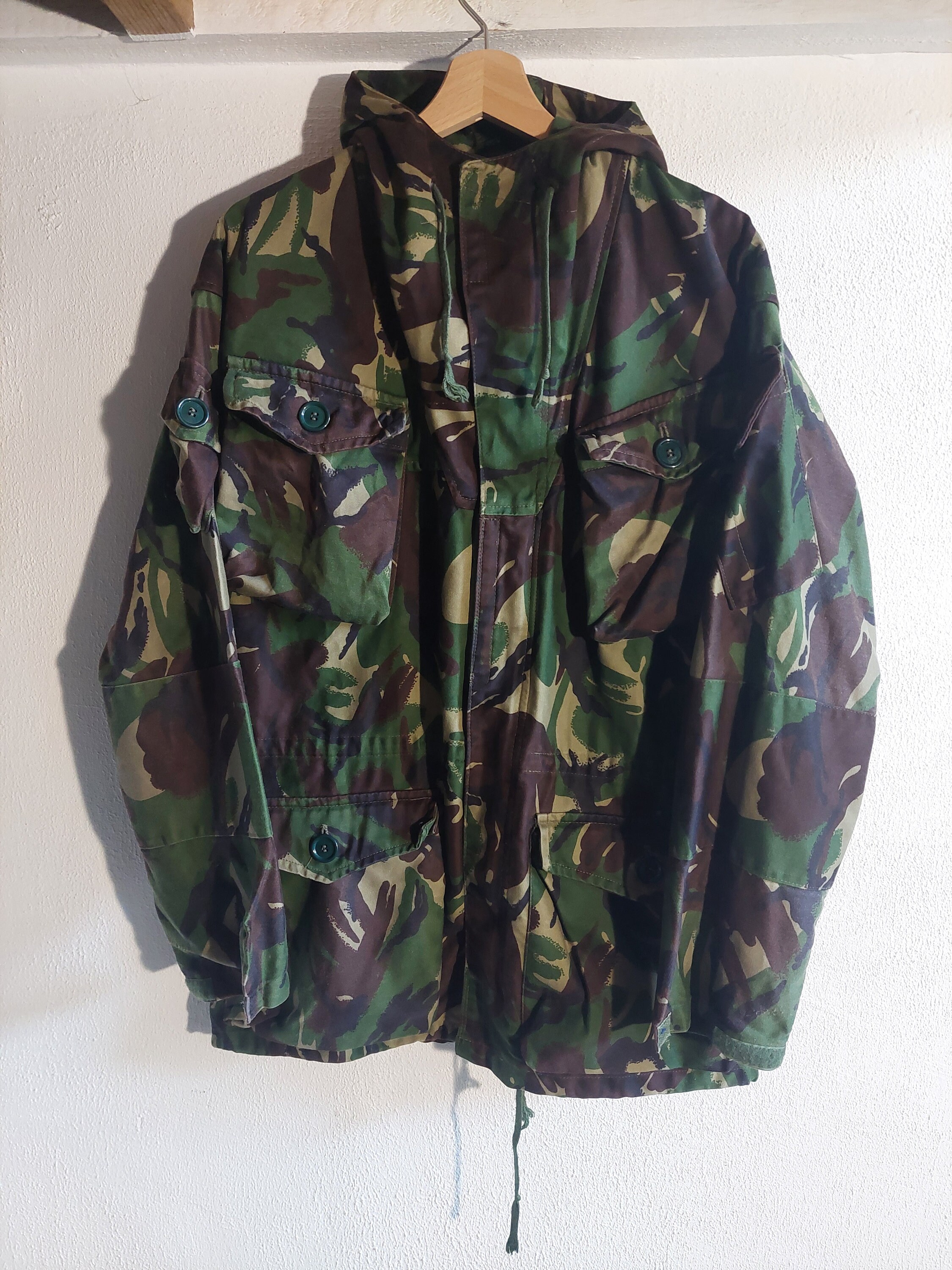 Vintage British Army Issue Smock Jacket Combat Windproof DP