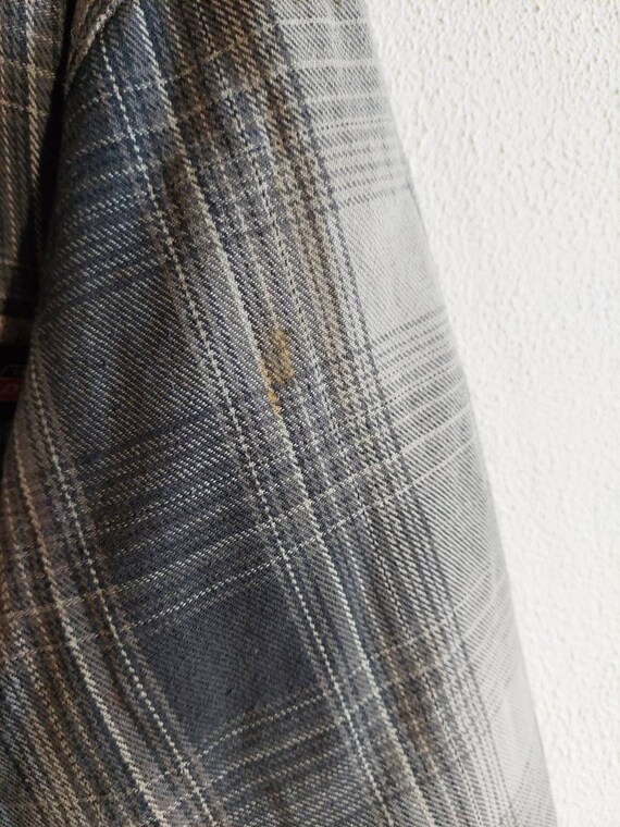 Vintage Dickies Plaid Flannel Hooded Jacket Size … - image 8