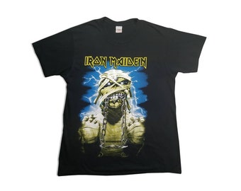 Vintage Screen Stars Iron Maiden Graphic T-shirt Size M 90s VTG Clothing