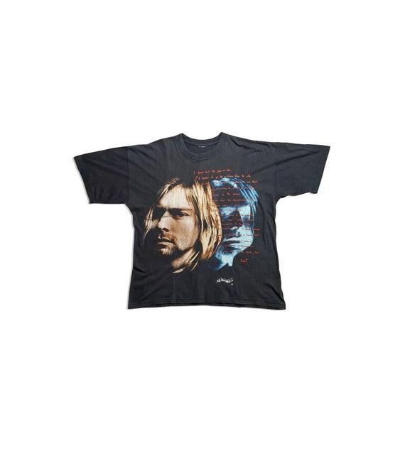 Vintage Kurt Cobain Empire T-shirt Back Front Print 90s Style