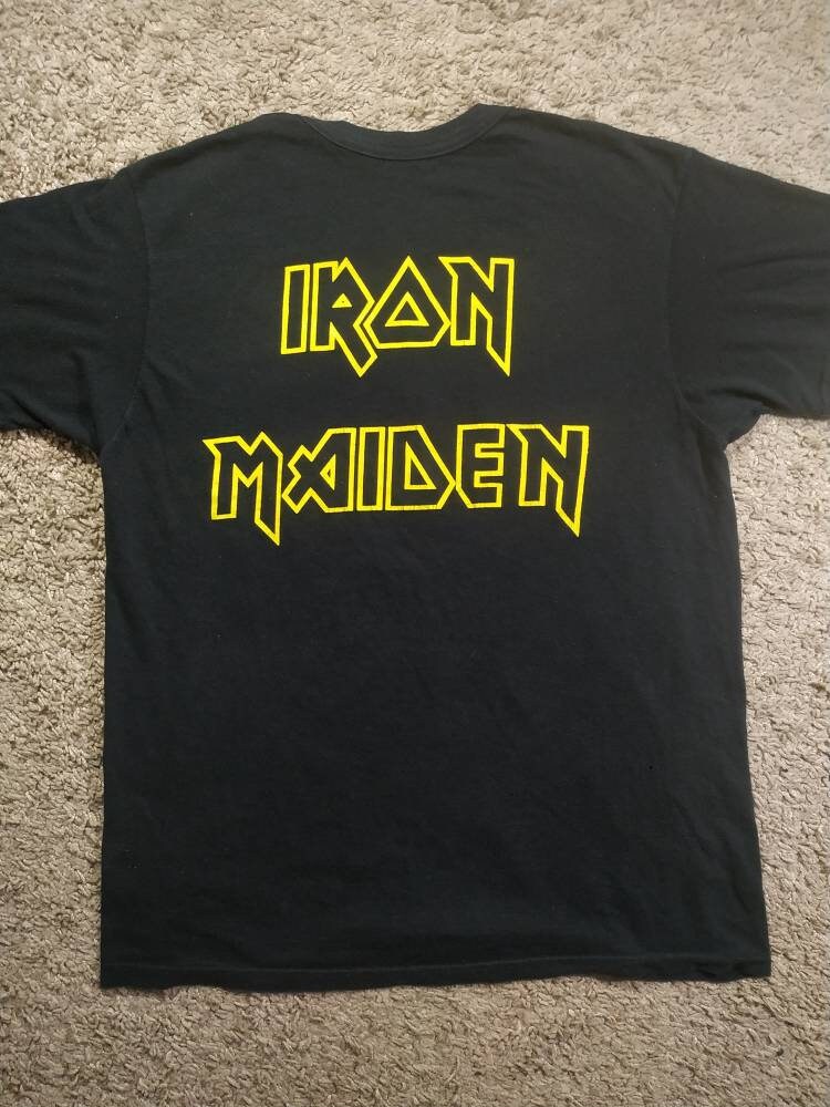 Vintage Screen Stars Iron Maiden Graphic T-shirt Size M 90s VTG