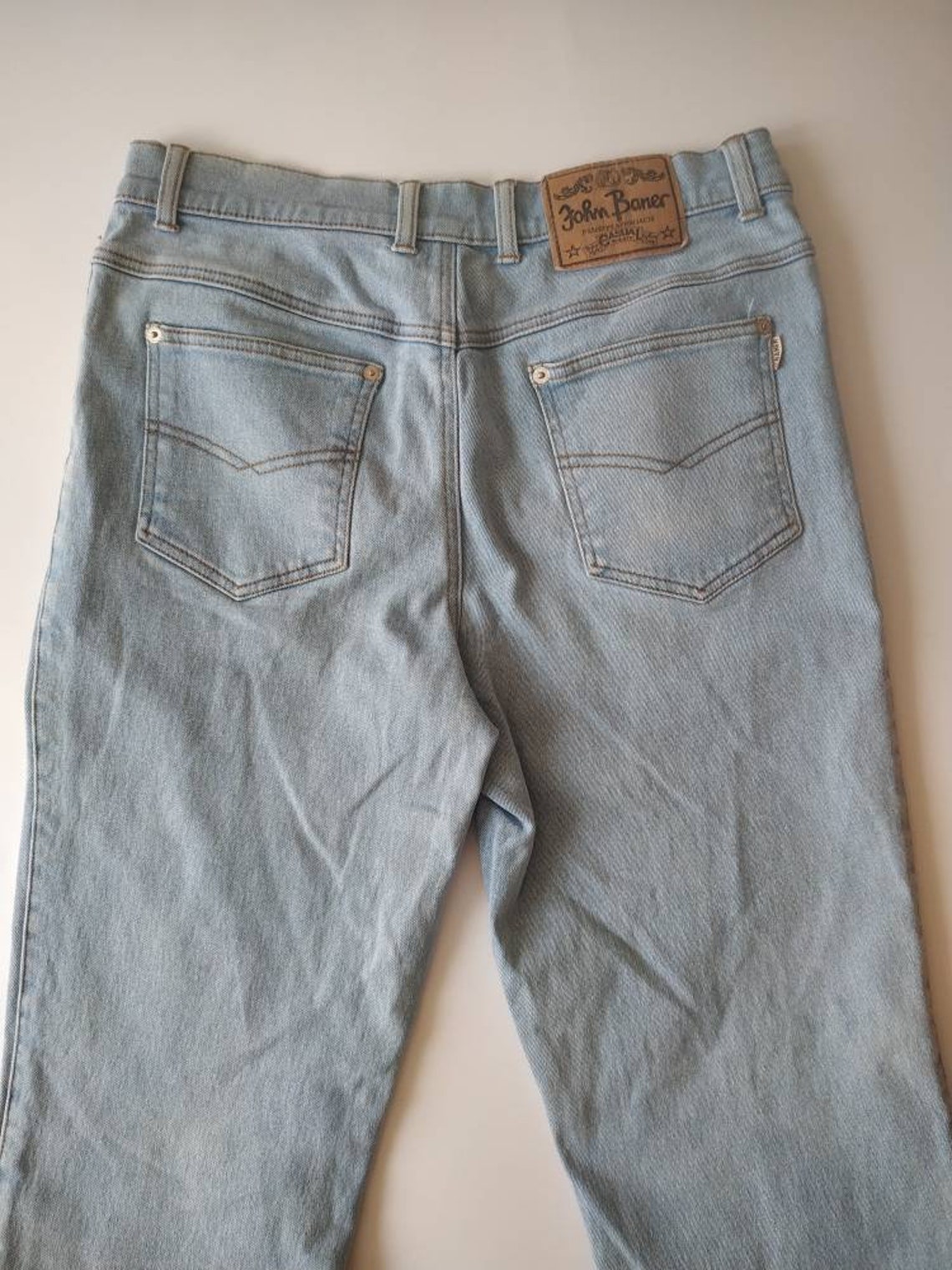 Vintage John Baner Casual Jeans J.Baner Light Blue Classic | Etsy