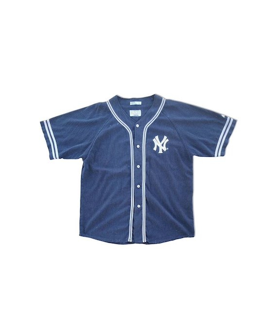 STARTER, Shirts, Vintage Starter New York Yankees Baseball Jersey  Pinstripe Size Large Rare