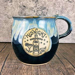 Beautiful Custom made Midnight Margarita Pitcher (Practical Magic inspired)- choose color- can order with cups or without.