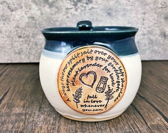 Custom Practical Magic quote - Fall in love mug-Handmade Mug - Made to Order- Choose your shape- choose your color