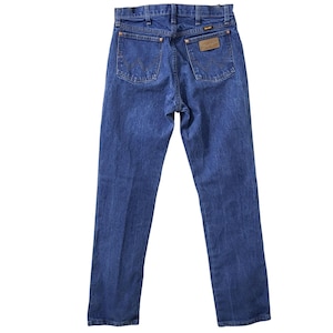 Pantalones vaqueros Wrangler Cowboy Cut para hombre, talla 30x32, mezclilla azul, corte original, hechos en México. imagen 1