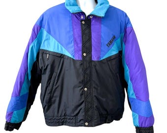Vintage Yamaha Sportswear Racing Jacket Mens Size 2XL Color Block Ski Nylon Coat