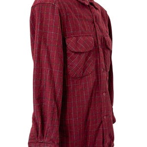 Vintage Pendleton Wool Flannel Shirt Men Size Medium Red / Black Plaid Pockets image 3