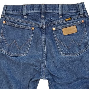 Mens Wrangler Jeans Cowboy Cut Original Fit Size 30x32 Blue Denim Mexico Made image 5