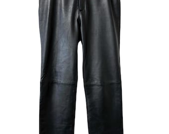 Margaret Godfrey Lambskin Leather Pants Women's Size 10 (30X30) Black