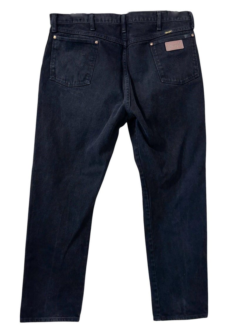 Wrangler Cowboy Cut Original Fit Jeans Mens 40x32 Black USA Made image 1