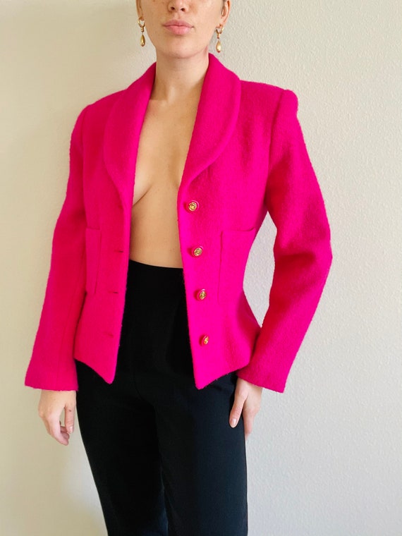 Perfect Vintage Bloomingdales Pink Tweed Boucle Bl