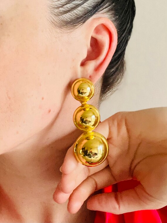 Stunning Vintage Statement Door Knocker Earrings,