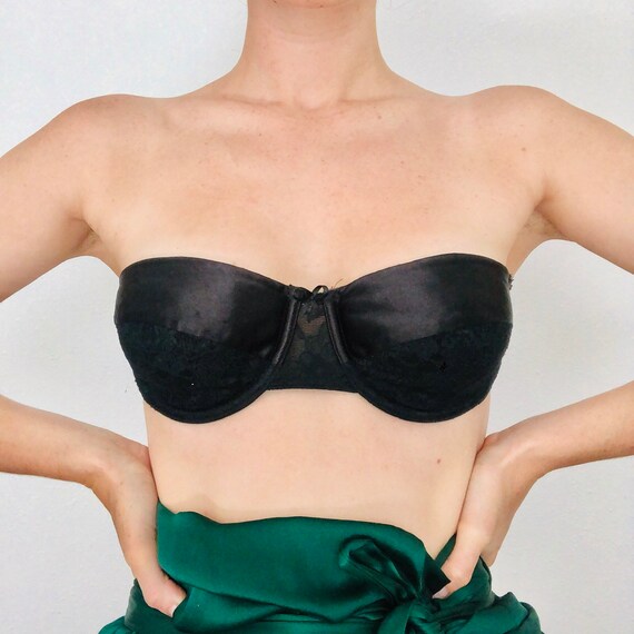 Stunning 1980’s Vintage Lace and Satin Bra, Vintag