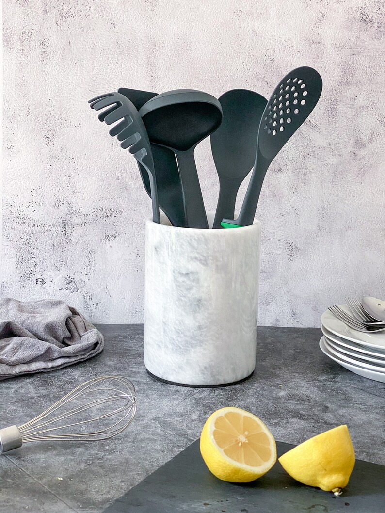 Marble Wine Cooler White Marble Bottle Chiller Marble Flower Etsy