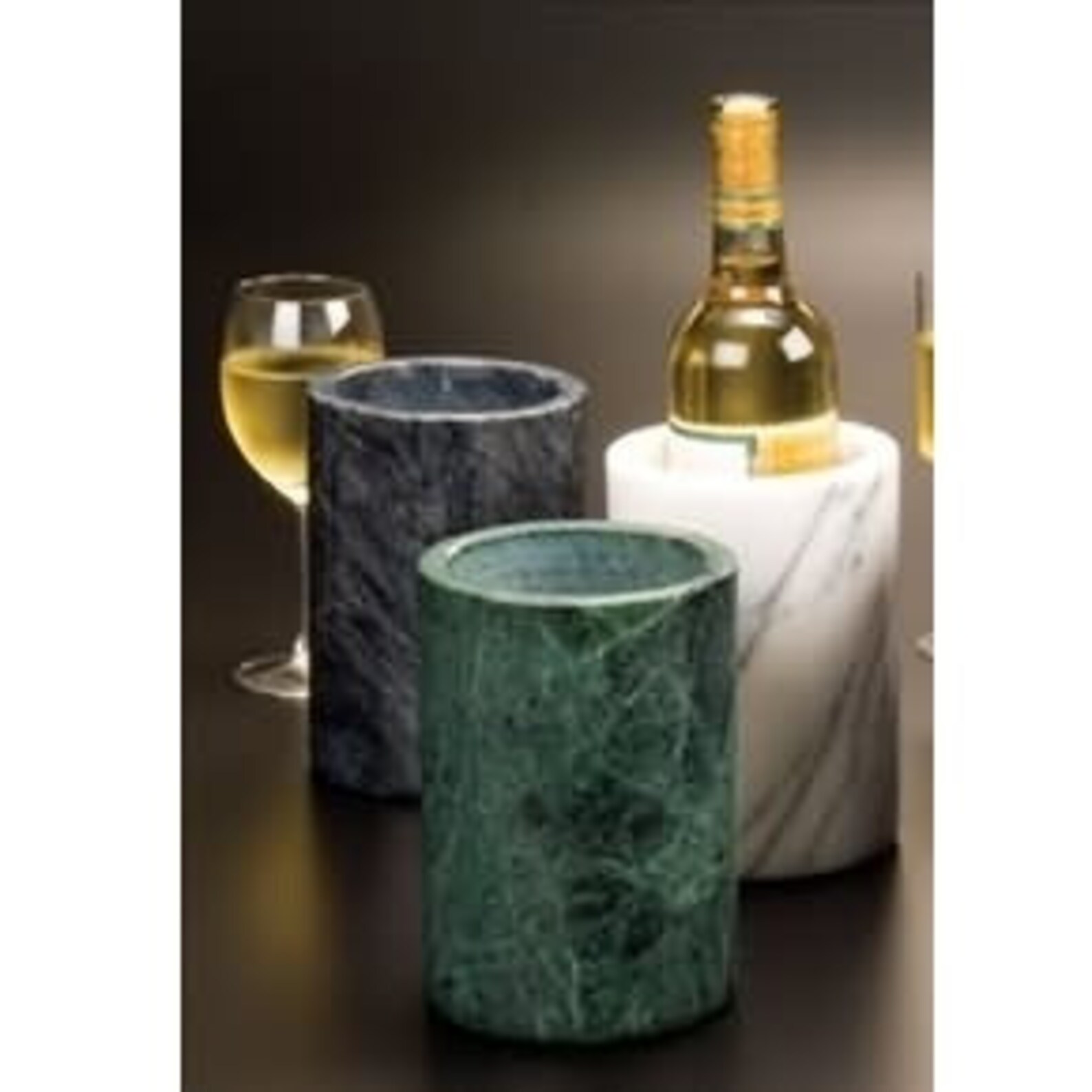 Marble Wine Cooler Black Marble bottle Chiller Marble Flower Etsy