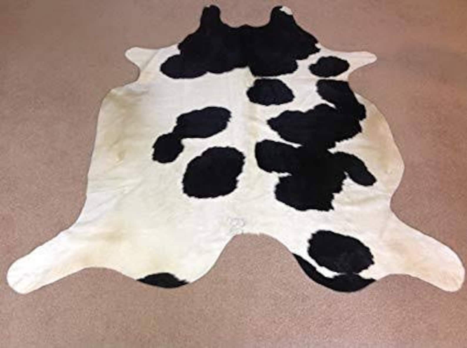 Black and White Cowhide Rug Black and White cowhide Rug Cow Etsy