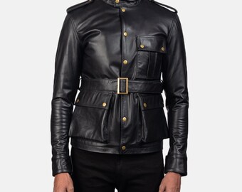 Black Denim Short Jacket Men Jeans Jacket Coats Casual Windbreaker Pockets Overalls Bomber Streetwear Man Clothing Outwear main image 0