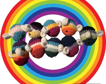 Made-To-Order Crochet Pride Bees