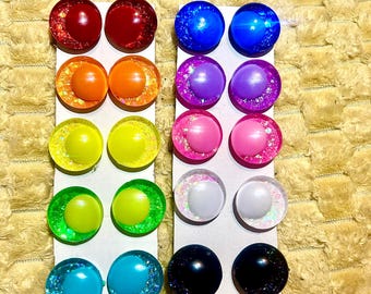 Rainbow Visions Handpainted Safety Eyes 30mm offset pupil