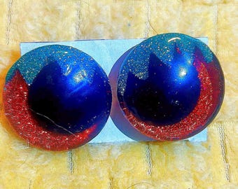 Strawberry Bon-Bon Handpainted Safety Eyes 20mm/25mm/30mm/35mm offset pupil