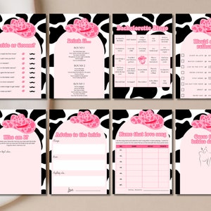 Last Rodeo Bachelorette Games Bundle, Last Rodeo Hen Do, Canva Template ...