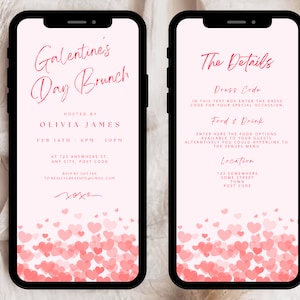Digital Galentines Party Invitation & Itinerary, Galentine’s Girls Night, Valentine’s Party Digital Invite, Galentine’s Day Invitation