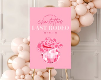 Last Rodeo Bachelorette Weekend Welcome Sign Template, DIY Cowgirl Bachelorette Printable, Last Rodeo Bach Banner, Last Rodeo Welcome Sign