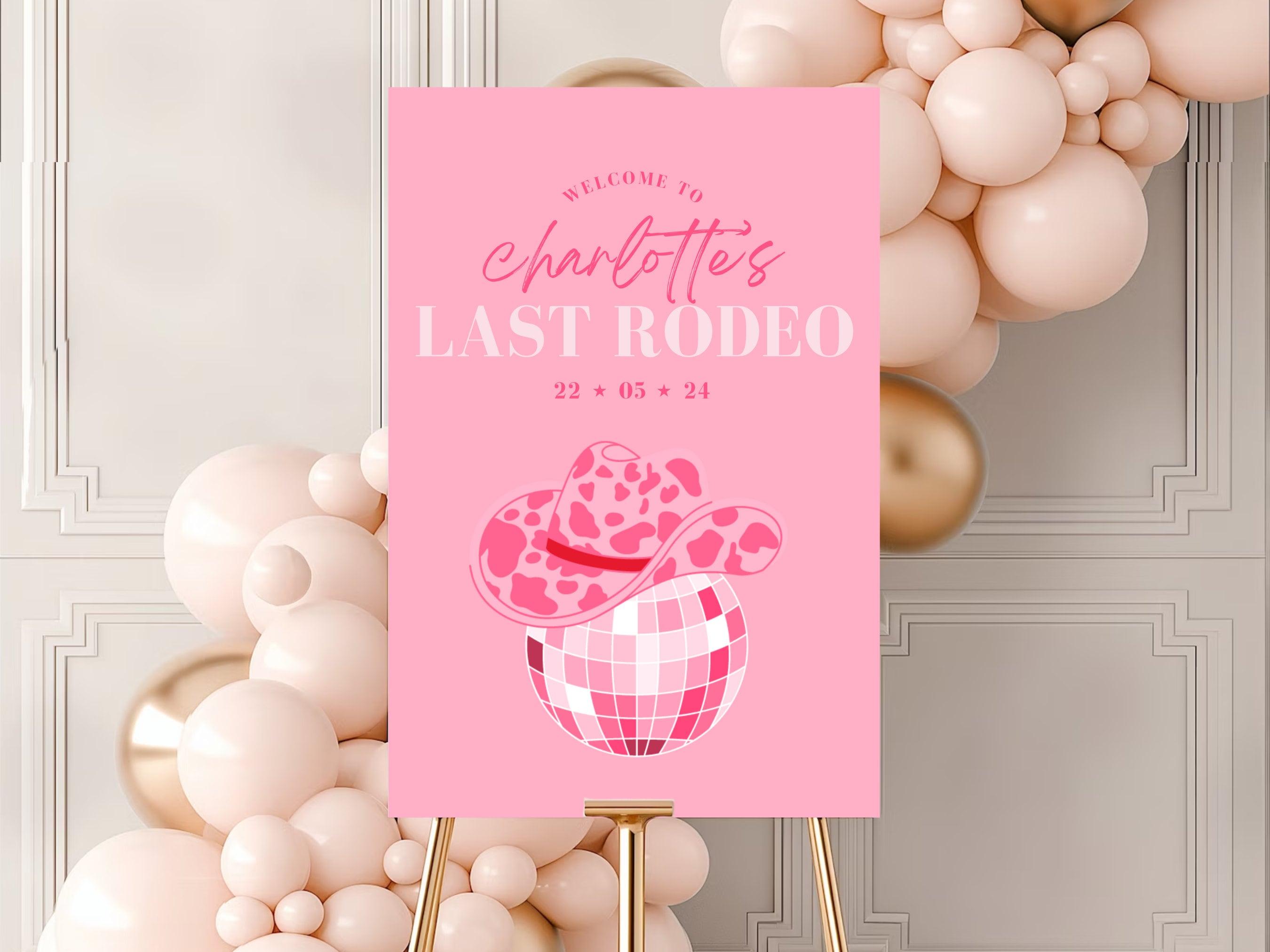 Last Rodeo Bachelorette Weekend Welcome Sign Template, DIY Cowgirl Bachelorette Printable, Last Rodeo Bach Banner, Last Rodeo Welcome Sign