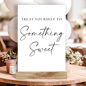 Sweet Table Sign Template, Something Sweet Station Sign, Sweet Station Table Sign, Wedding Sweet Sign, Wedding Table Signs, DIY Party Decor
