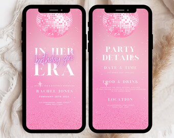 In My Birthday Era Invite Template, Birthday Era Party Invite, Birthday Era Party Invitation, End of an Era Invitation, Retro Disco