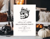 Halloweenful Costume Party Invite Template, Editable Adult Halloween Birthday Party Invite, Scary Halloween Invite, Halloweenful Party Evite