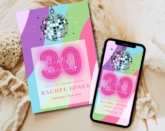 13 Going on 30 Evite, Thirty Flirty & Thriving Birthday Einladung, 13 Going on 30 Invite, 30. Geburtstagseinladung, 30. Online-Einladung