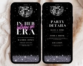 In My Birthday Era Invite Template, Birthday Era Party Invite, Birthday Era Party Invitation, End of an Era Invitation, Retro Disco