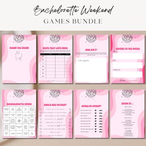 Last Disco Bachelorette Games Bundle Template, Last Disco Hen Do, Canva Template, Last Disco Bach Bachelorette Party Games Editable Games x8