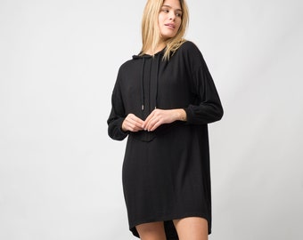 Hoodie Dress/Sweatshirt Dress/Women Tunic Tops/Womens Hoodie/Hooded Sweatshirt