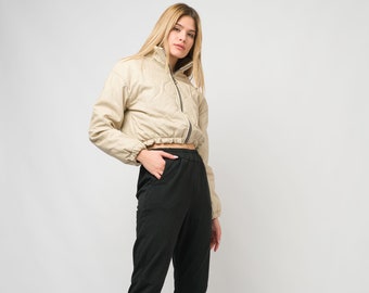 Cropped PU Eco Leather Jacket/Streetwear-Streetwear/Autumnwerar-Winterwear