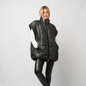 sleeveless puffer jacket plus size