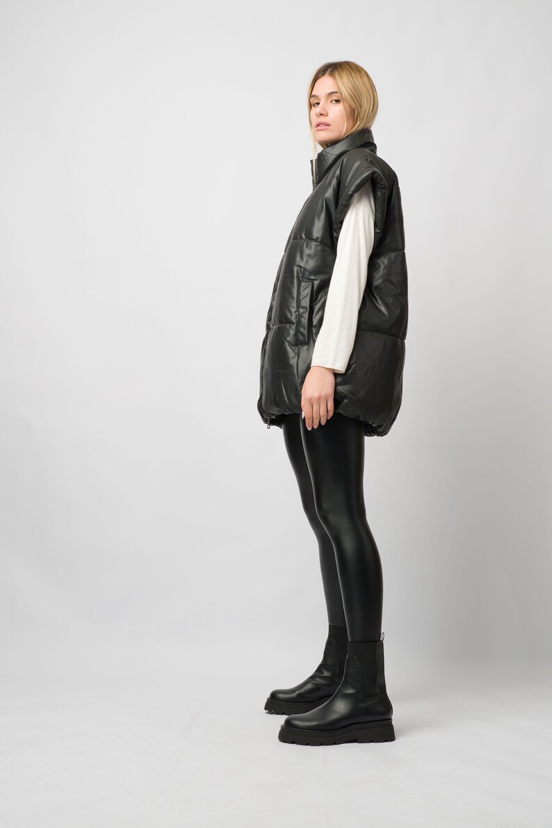 sleeveless puffer jacket plus size