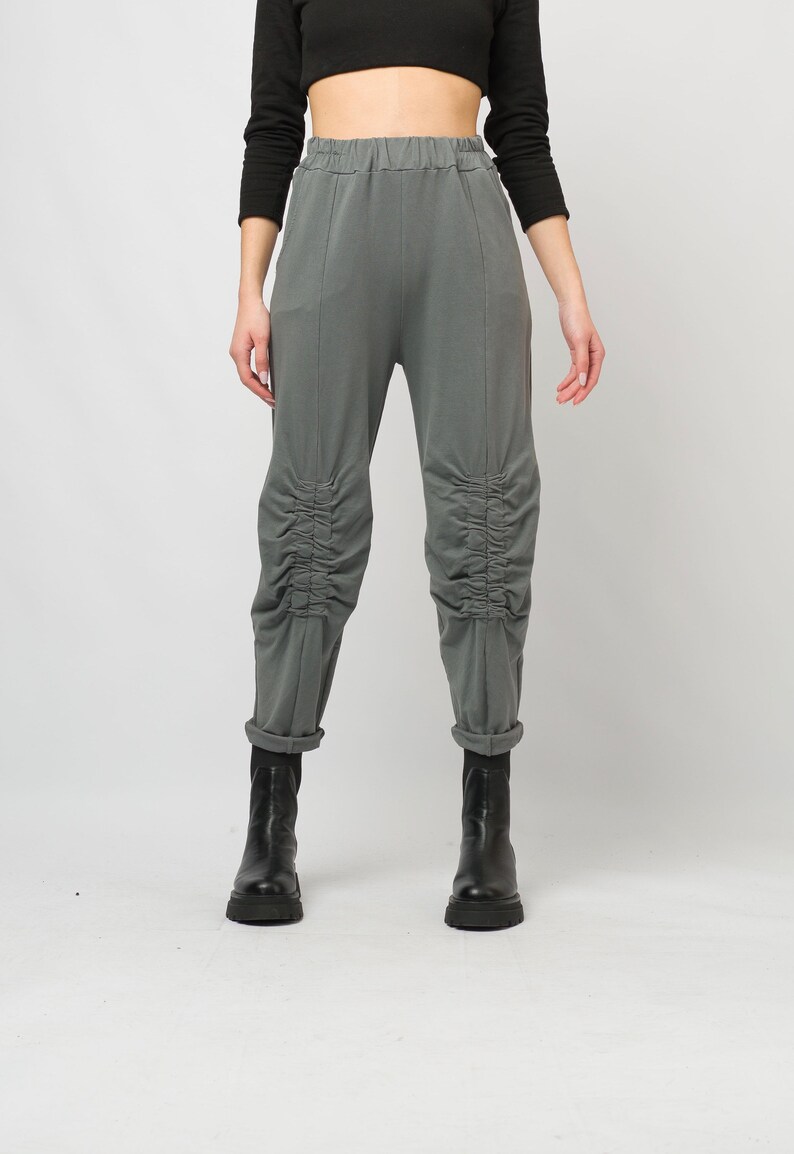 Jogger Pants For Women/Elastic Waist Pants/Cozy Jogger With Pockets/Street Style Sweatpants image 3